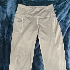 Active Grey Yoga High-Waist Leggings